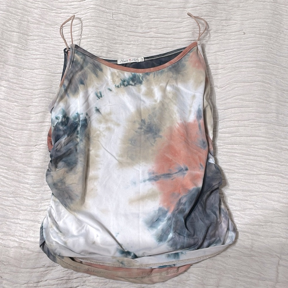 Multi color spaghetti strap shirt